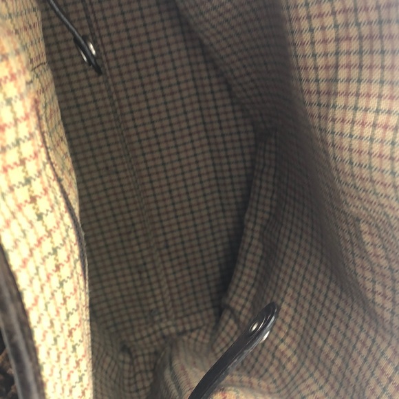 Brighton Brown Leather Lg Handbag Braided Handles - Picture 6 of 8